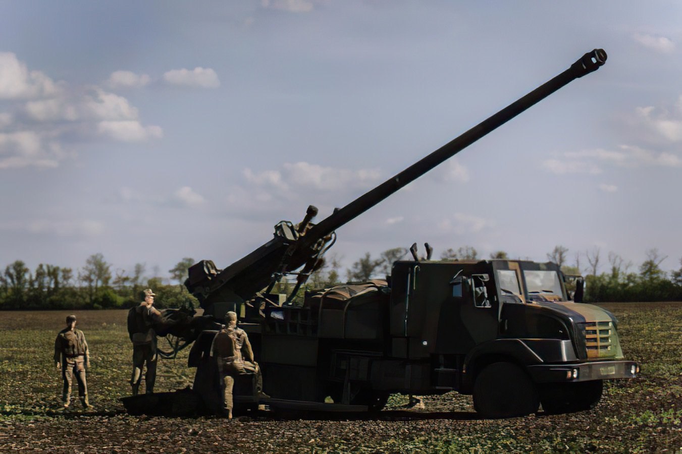 САУ Caesar в Україні. Фото: Валерій Залужний/Фейсбук