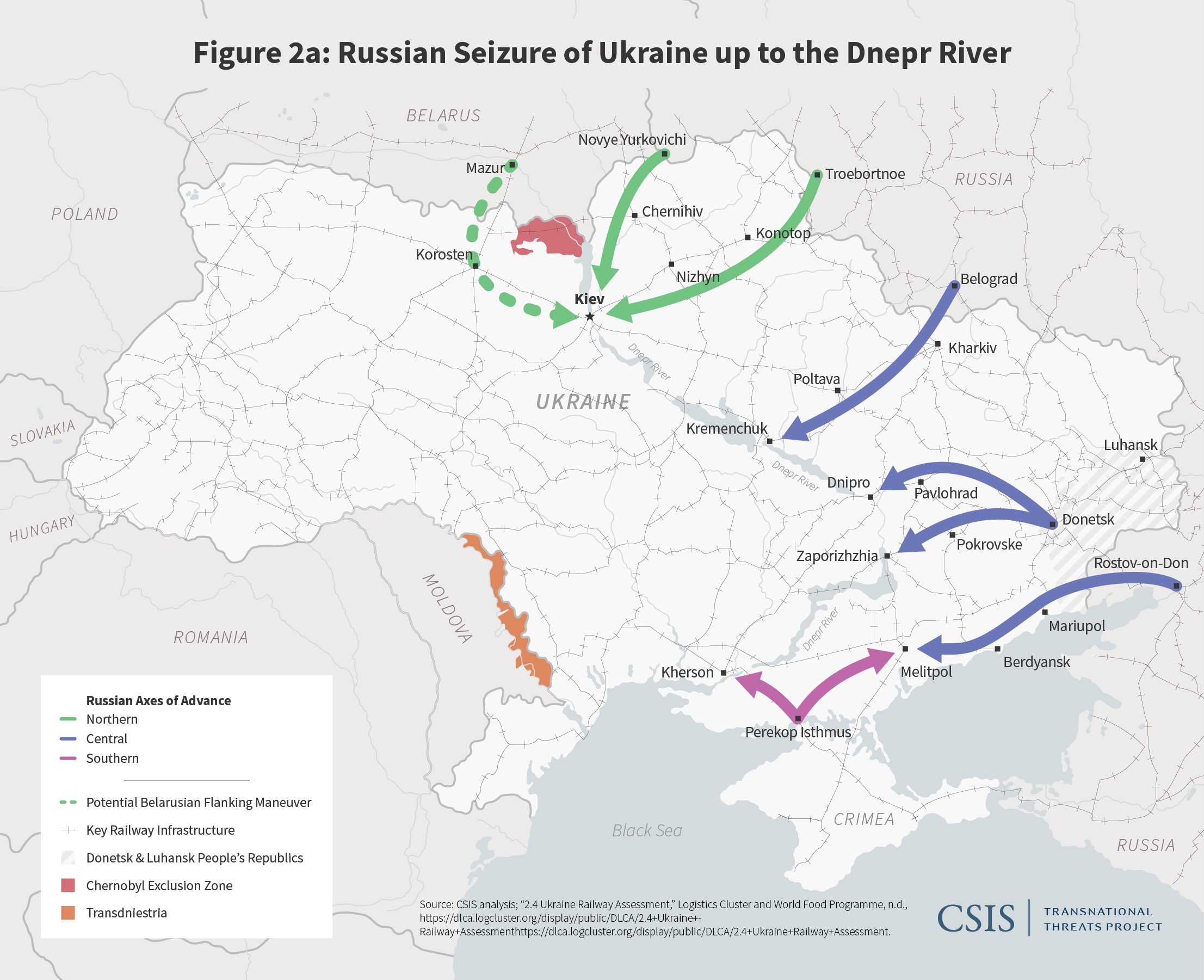 Карта: CSIS (транслітерація географічних назв – на їхній совісті)