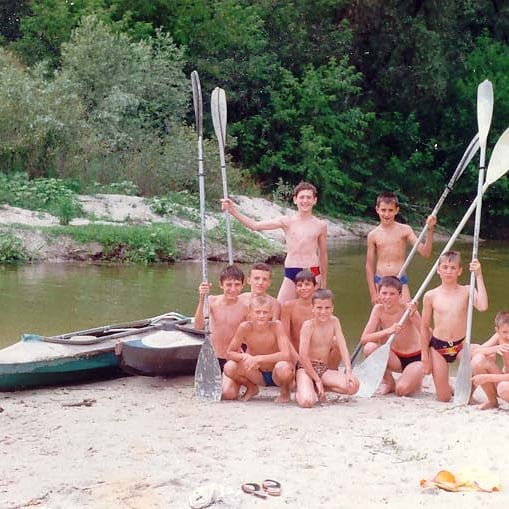 Краматорські пластуни в таборі "Степовий вітер", 1998 рік