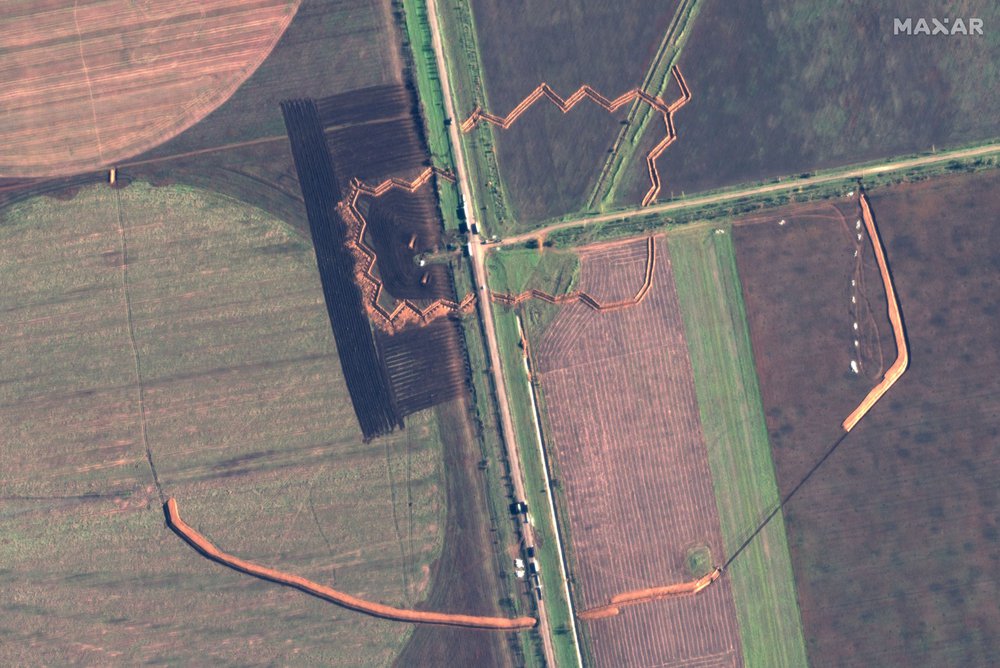 Image 1 - overview of trenches_fortifications and tank obstacles_stepne ukraine_15nov2022_wv2s.jpg