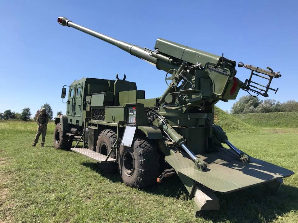 САУ «Богдана» калібру 155-мм. Фото: Мілітарний