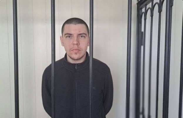 Vladyslav Stryukov behind bars