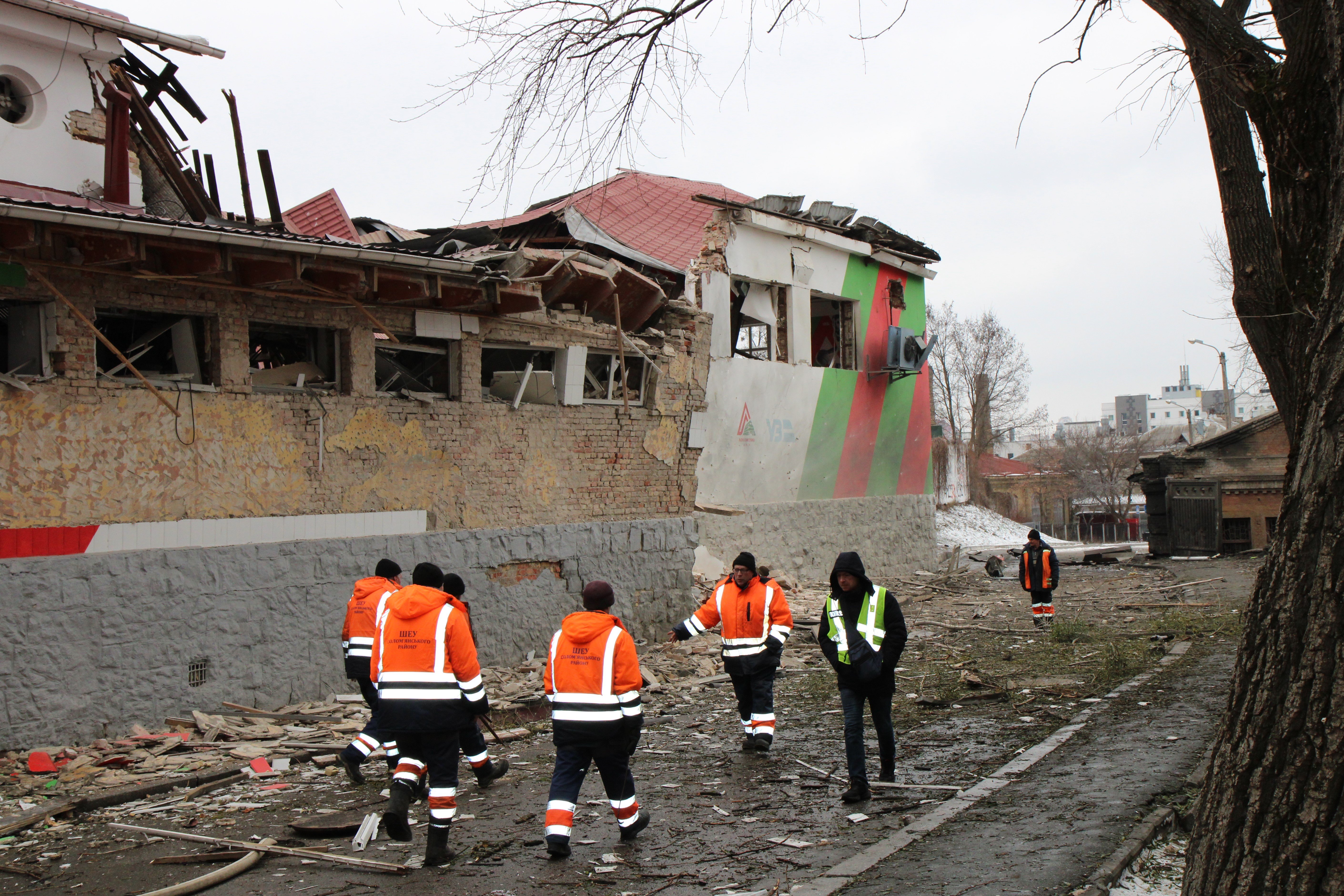 Consequences of the Russian missile attack on Kyiv