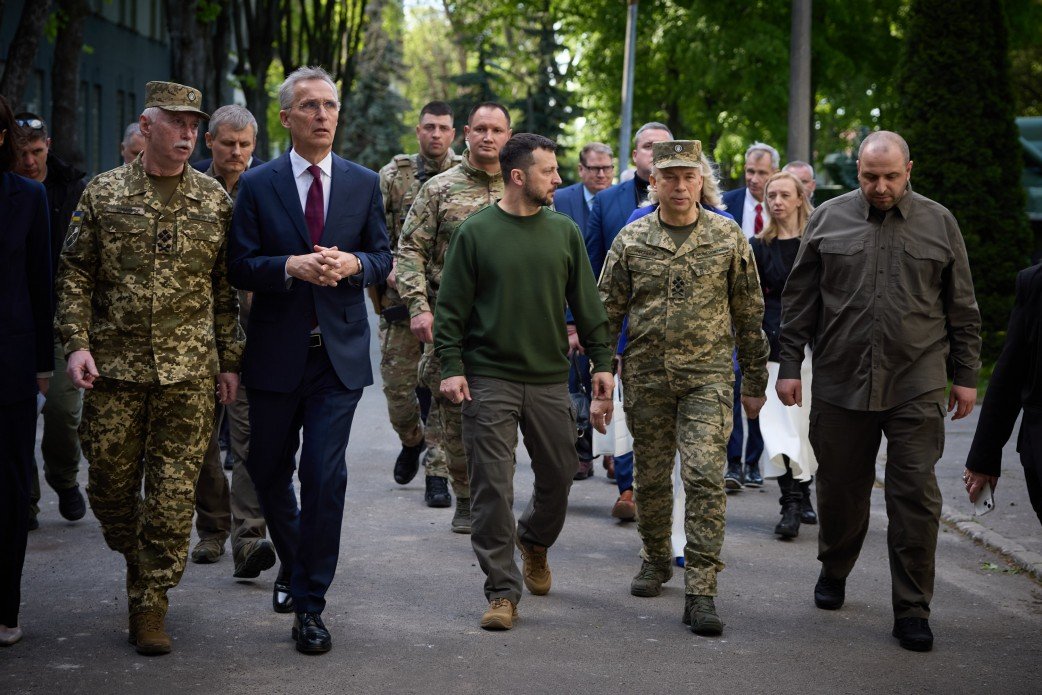 Єнс Столтенберг у Києві, квітень 2024. Фото: ОП