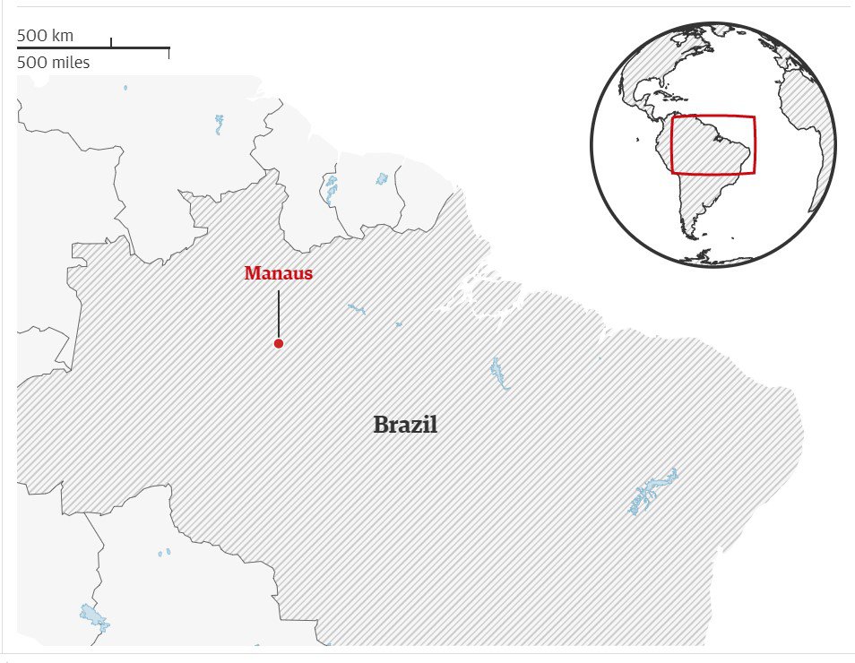 Де розташований Манаус: картографіка Guardian