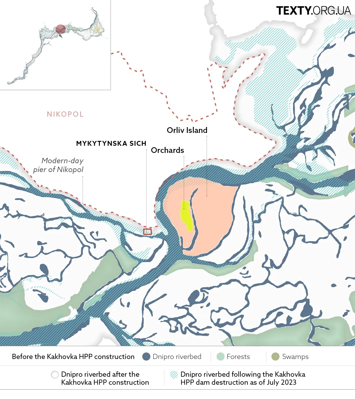 mobileENG7 Dnipro, history, Velykyi Luh, Great Meadow, eng, Cossacks, dataviz_eng, Kakhovka, map, Ukraine